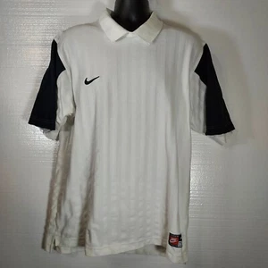 Nike 2000er FUSSBALL SHIRT FUSSBALL Golf TRIKOT Größe XL HERREN schwarz & weiß EUC - Bild 1 von 15