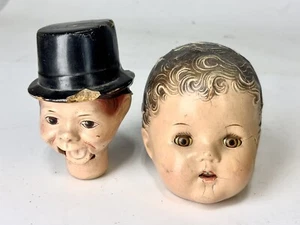 vintage doll heads mechanical mouth eyes - Picture 1 of 2