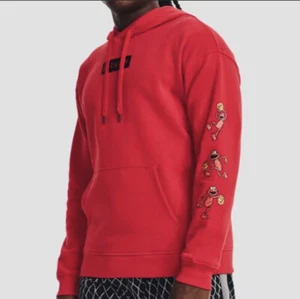 Men’s Under Armour Hoodie Steph Curry Sesame Street Elmo Red Size XL NEW - Picture 1 of 5