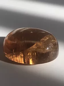 Huge Natural Citrine, Golden Brown Cab, 72.87ct, #90 - Picture 1 of 16