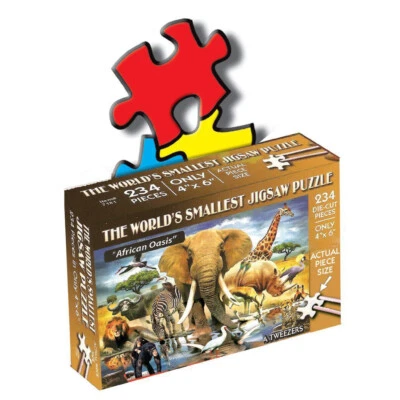 TDC Games World's Smallest Jigsaw Puzzle - African Oasis - 4 x 6 inches - Image 1 of 4
