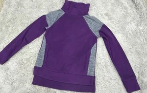 So Girl's sz 12 Purple & Gray Perfectly Soft Long Sleeve Sweatshirt - Picture 1 of 3
