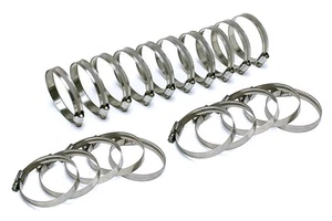 HPS Stainless Steel Embossed Hose Clamps SAE 24 20pc 1-1/2" - 2" (38mm-51mm) - Imagen 1 de 3
