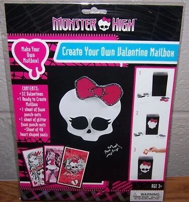 Monster High Create Your Own Valentine Box with 32 Valentines - Image 1 of 4