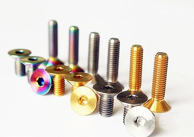 Tornillos de cabeza de cabeza de tapón de titanio avellanado M5 *10/12/15/20/25/30/35 mm 6 piezas Foto 1 de 4