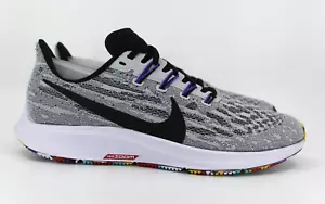 Nike Air Zoom Pegasus 36 bianco nero Hyper Grape AQ2203-104 - Foto 1 di 19