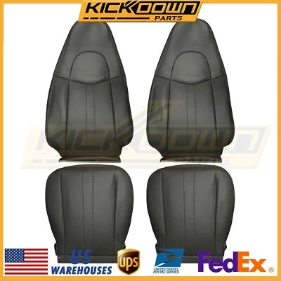 For 2003-2014 Chevy Express 1500 2500 3500 Driver Passenger Seat Cover Dark Gray Foto 1 de 4