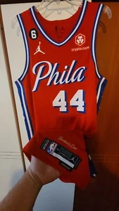 Paul Reed 2022-23 Philadelphia 76ers Sixers Game Worn Trikot PHIE06630 mit COA - Bild 1 von 13