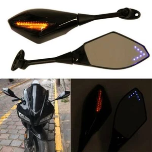 Espejos retrovisores LED para motocicleta Honda CBR 250R 600RR 1000RRR 2003-2019 EE. UU. - Imagen 1 de 12
