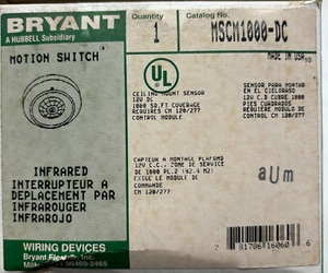 BRYANT MSCM1000-DC MOTION SWITCH ⭐ - Picture 1 of 7