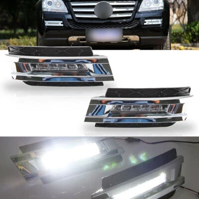 Luz de circulação diurna LED DRL lâmpada de neblina para Mercedes Benz GL320 GL450 2006-2009 - Imagem 1 de 4