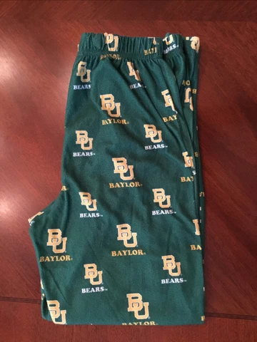 Baylor Bears youth pajama bottoms pants size Medium 10/12 Cover