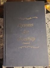 Hard Cover Hymnal Book “Hymns For Worship” Revised Navy Gold Lettering
