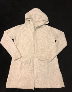 Pre-Owned GAP KIDS Ribbed Sleeve Cardigan Sweater with Hood & Pockets Size XL 12 - Picture 1 of 6