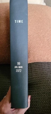 TIME #99 Jan-Mar 1972 Hardcover Nostalgic Nixon, Wallace, Kissinger etc! - Image 1 of 4