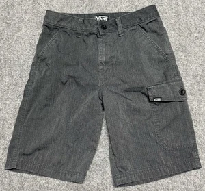 Vans Shorts Boys Youth 14 Dark Gray Cargo Skater Off The Wall Skateboarding - Picture 1 of 10