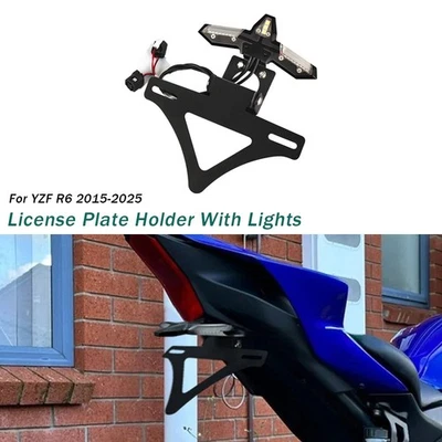 Комплект задних держателей указателей поворота для номерного знака Yamaha YZF R6 2015-2025 - Изображение 1 из 4