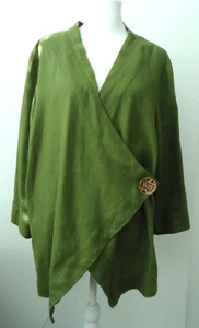 Surroundings Damen Jacke oliv 100% Leinen Gr- L - Bild 1 von 11