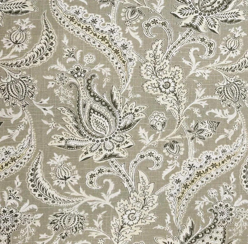 Tela de coser para cortinas de lino Mill Creek Raymond Waites ARTISSIMO floral peltre Foto 1 de 4