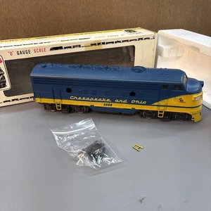 Atlas 6103 O Scale Chesapeake & Ohio F-9 A Unit Diesel, 2 Rail, Runs, read desc. - Picture 1 of 10