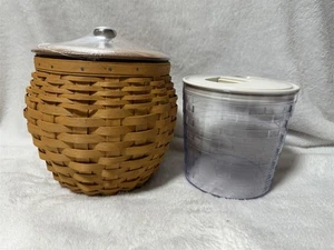 LONGABERGER BIENENSTOCK KEKSDOSE KORB & DECKEL MIT LUFTDICHTEM DECKELEINSATZ  - Bild 1 von 14