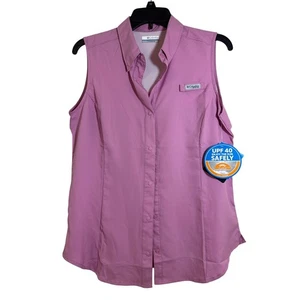 Columbia Sportswear Medium "Tamiami" rosa ärmelloses Damenshirt Dochte, UPF 40 - Bild 1 von 5