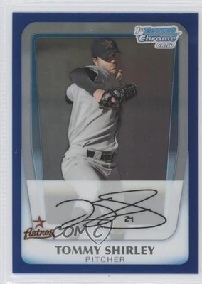 2011 Bowman Chrome Prospects Blue Refractor /150 Tommy Shirley #BCP150 - Image 1 of 2