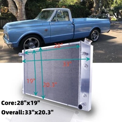 CU716 Radiator For GMC 1975-1991 Chevy C/K C10 C20 C30 K10 K20 K30 Pickup Truck - Image 1 of 4