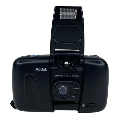 Kodak Cameo Focus Free 35mm Point & Shoot Film Camera with Flip Up Flash - Black - Image 1 of 4