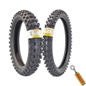PIRELLI MID-SOFT STADIUM 80/100-21 M/C 51M MST & 120/80-19 NHS 63M con llavero - Imagen 1 de 9