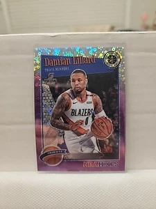 2019-20 NBA Hoops Premium Stock Damian Lillard #291 Tribute Purple Disco Prizm - Picture 1 of 1