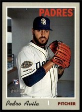 2019 Topps Heritage Base #684 Pedro Avila - San Diego Padres RC