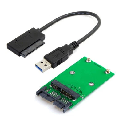 Adattatore CY USB 3.0 a Mini PCI-E mSATA SSD a 1.8" Micro SATA 7+9pin PCBA SATA - Immagine 1 di 4