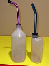 VINTAGE ORIGINAL RC HPI RACING 500CC & 300CC NO NAME (FLAME) FUEL BOTTLE