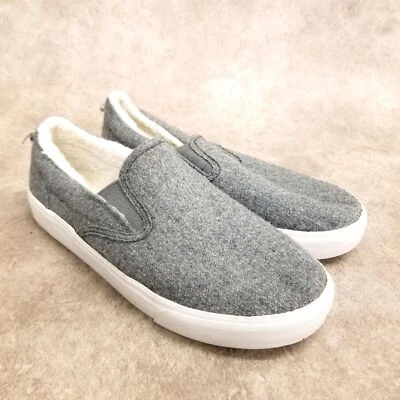 Tênis Mocassim Old Navy Feminino Tamanho 4 Cinza Mescla de Lã - Imagem 1 de 4