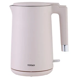 TODO 1.7L Electric Cordless Kettle Stainless Steel SUS304 Inner Jug - Pink - Picture 1 of 3