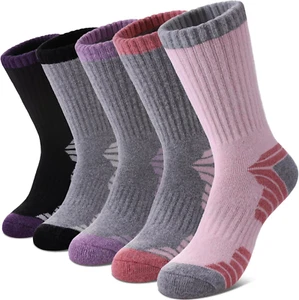 Wool Socks for Women Hiking Thermal Winter Thick Warm Cozy Boot Socks - Picture 1 of 12