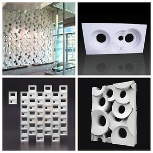 2 un. moldes de plástico ABS para paneles de bloque decorativos de pared yeso 3D de yeso ELIGE - Imagen 1 de 56
