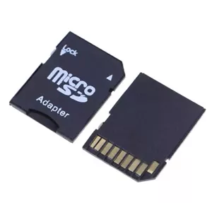 Micro SD Trans Flash TF To SD SD HC Memory Card Adapter Converter Black - Picture 1 of 1