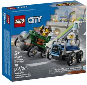 NUEVO SELLADO Lego City Race Airplane vs. Juego de cama de hospital 60459 - Imagen 1 de 1