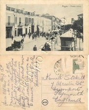 Cartolina di Foggia, piazza Lanza