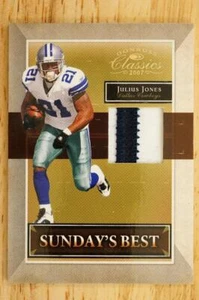 2007 Donruss Classics Sunday's Best Jerseys Prime 24/25 Julius Jones SB-34 - Picture 1 of 2