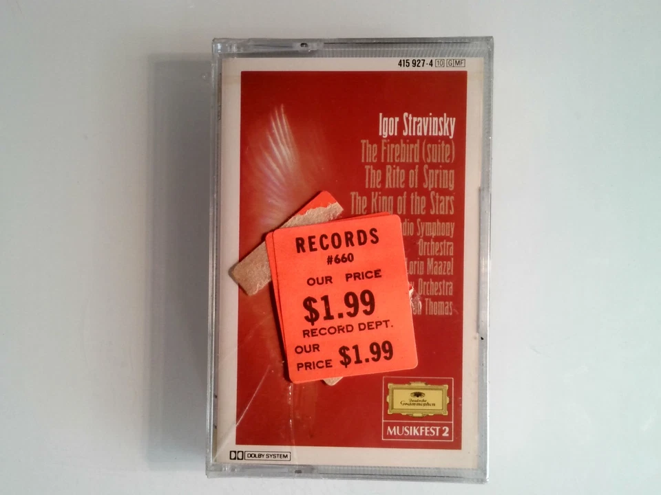 Stravinsky Firebird Suite Rite of Spring Maazel Thomas (Cassette) New Sealed - Image 1 of 2