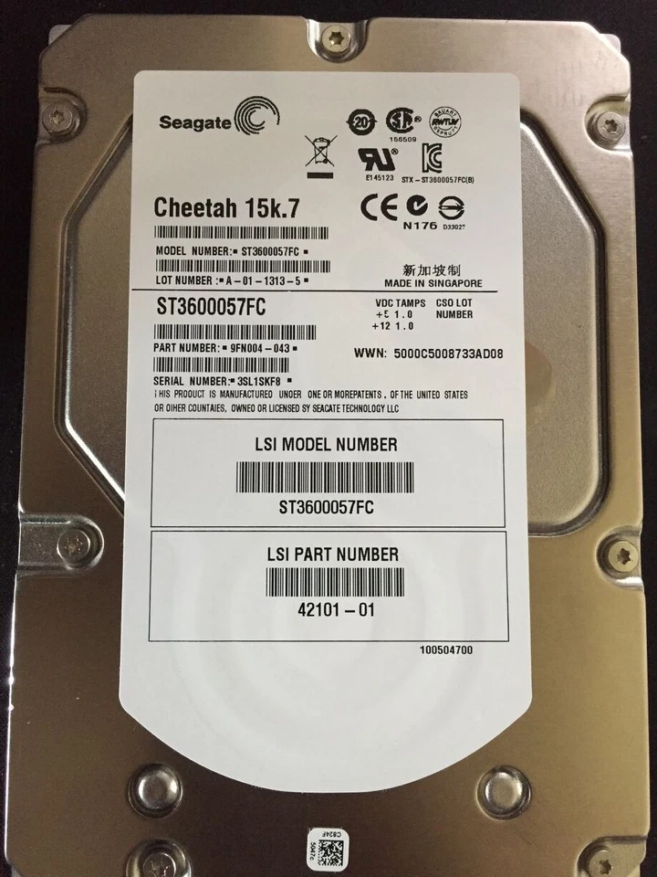 LSI 42101-01 ST3600057FC 600G15K Hard Drive - Image 1 of 1