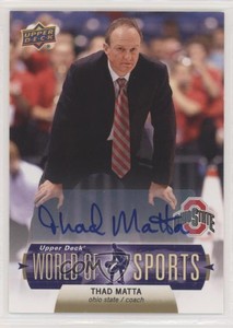 2011 Upper Deck World of Sports Auto Thad Matta #70 Auto