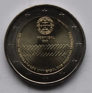 PORTUGAL - 2 € Euro Gedenkmünze 2008 - Erklärung der Menschenrechte 60 - Bild 1 von 1