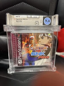 2002 PS1 Capcom vs SNK Pro Graded WATA 9.6 A Factory Sealed w/ UPC Punched Promo - Picture 1 of 9