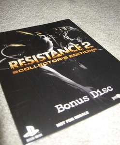 Resistance 2 Collector Edition BONUS DISC PS3/PS4, special limited ii new SEALED - Picture 1 of 1