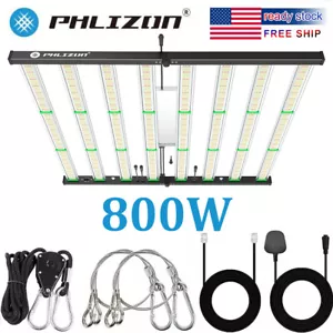 800W Spider LED Grow Light Full Spectrum Commercial for Indoor Hydroponics CO2 - Picture 1 of 12