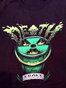 Black T Shirt Green Graphic Splatoon "Death From Above" XL Cotton Short Sleeve - Picture 1 of 6